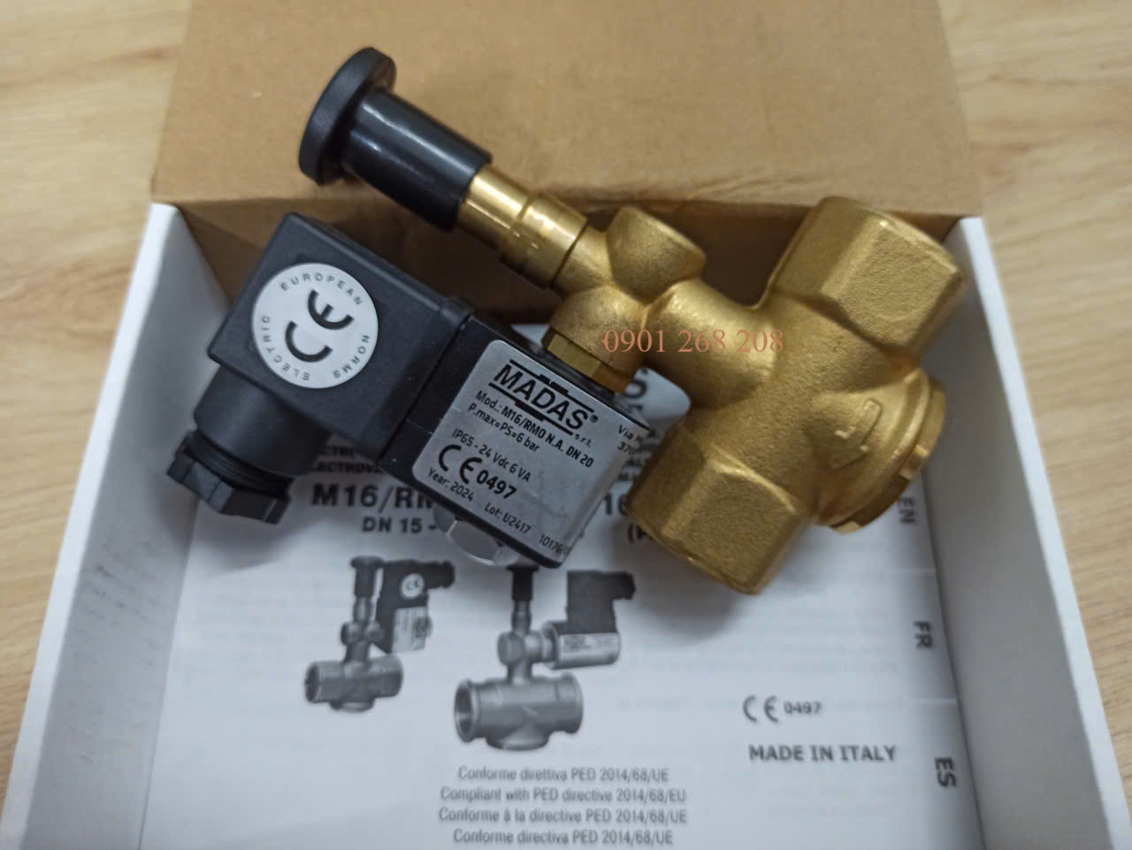 VAN ĐIỆN TỪ M16/RMO NA DN20 24VDC